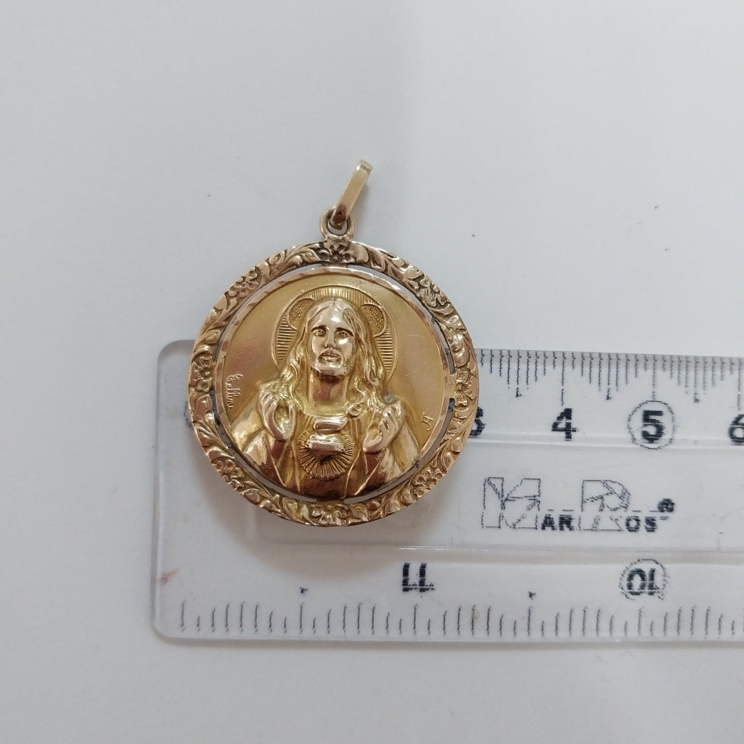 MEDALLA RELIGIOSA ORO 10 K 5,20 GRMS (SEMINUEVO)