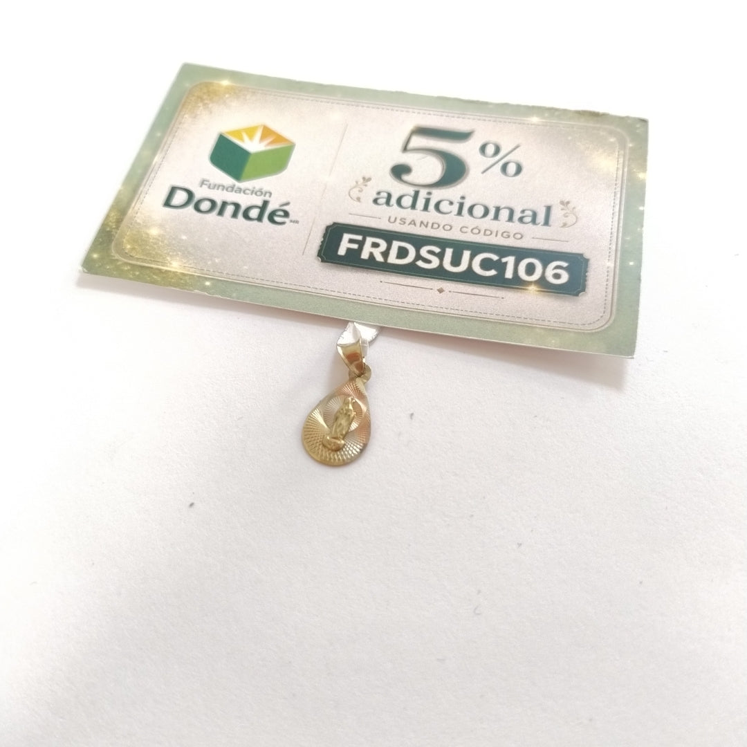 MEDALLA RELIGIOSA ORO 10 K 0.6 GRMS (SEMINUEVO)