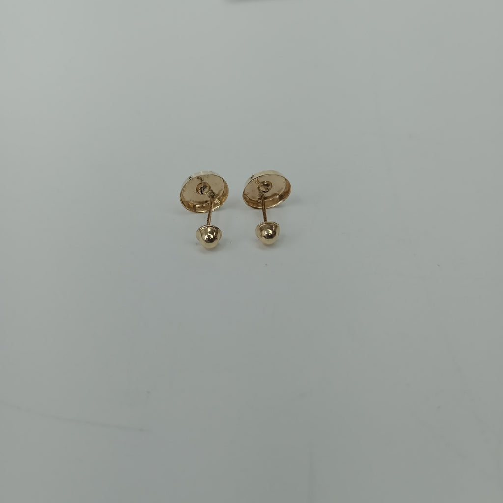 BROQUELES BROQUEL FIG BOTON C CIRCONIA 14K 0.2916 GR (NUEVO)