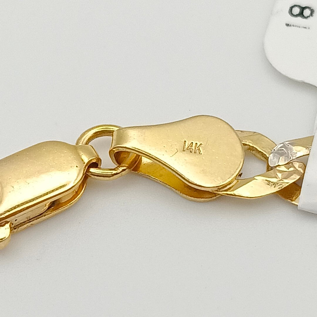 PULSERA BARBADA 14K 21 CM 5.7 GR (NUEVO)