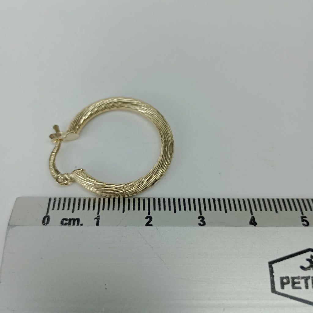 ARETES TEJIDO ARRACADAS ASTRIADAS 14K 2.7 GR (NUEVO)