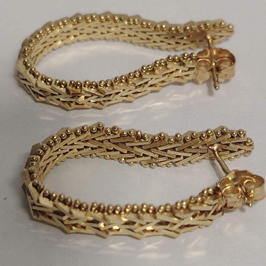 ARETES PAR ORO 14 K 5,40 GRMS (SEMINUEVO)