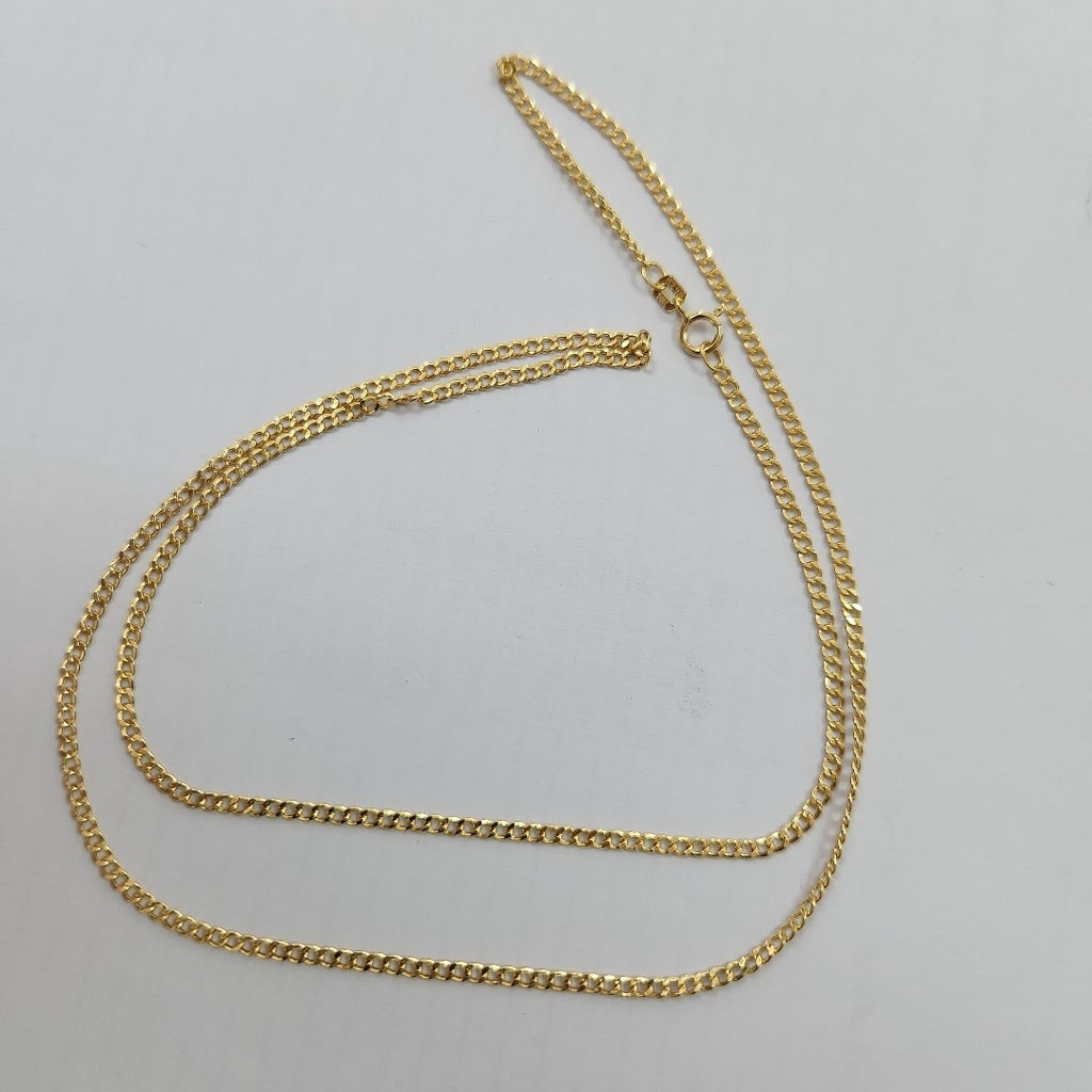 CADENAS BARBADA AMARILLA ORO 14K 2.1 (NUEVO)