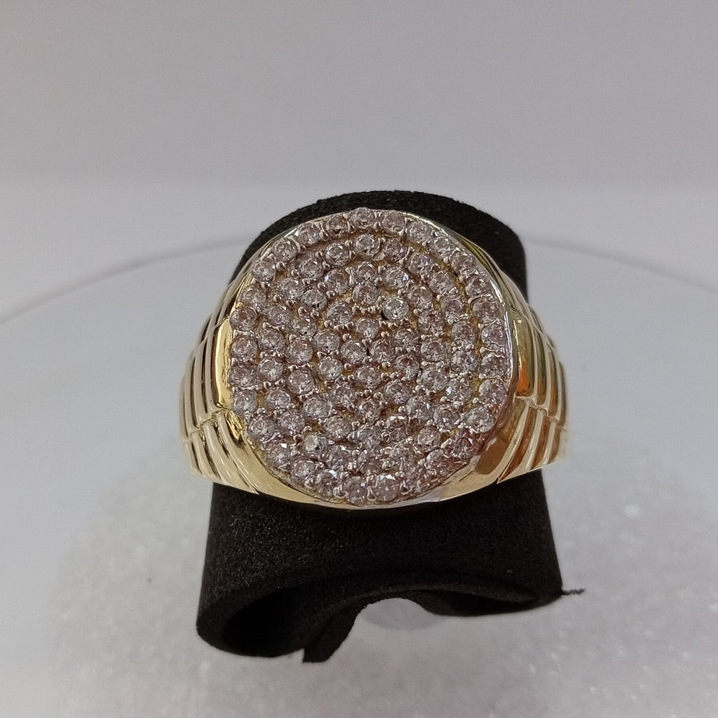 ANILLO C CIRCONIAS 14K 11 TALLA 7.7 GR (NUEVO)