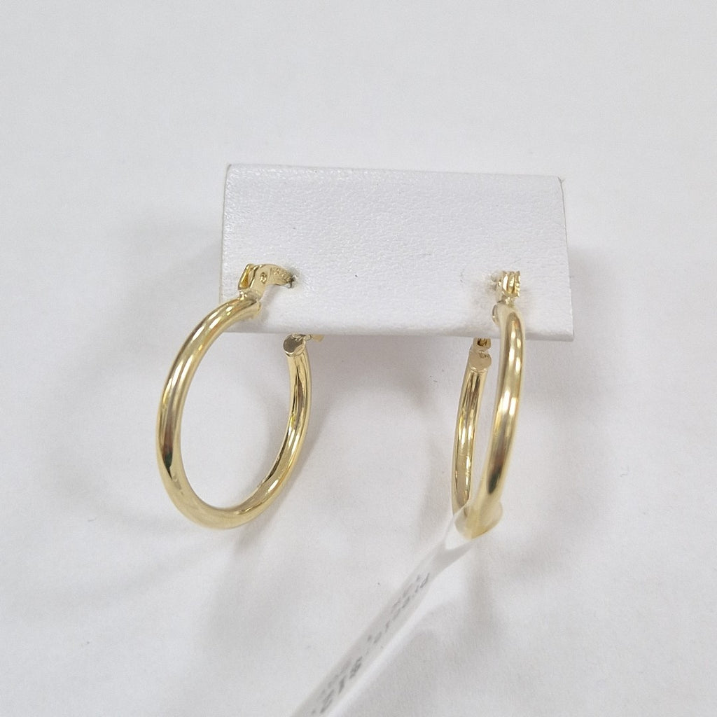 ARETES TEJIDO ARRACADAS LISAS 14K 1.2 GR (NUEVO)
