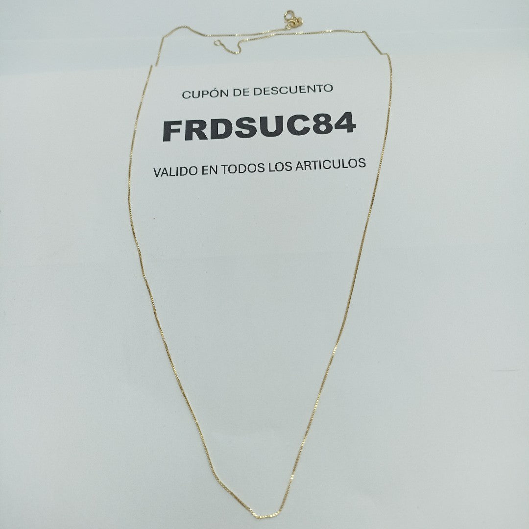 CADENA VENECIANO 14K 55 CM 1.7 GR (NUEVO)