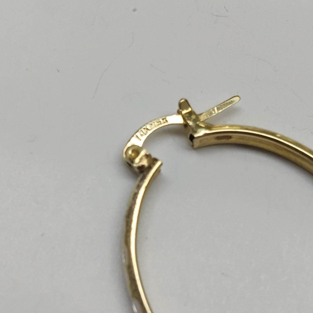 ARRACADAS PAR ORO 14 K 3.7 GRMS (SEMINUEVO)
