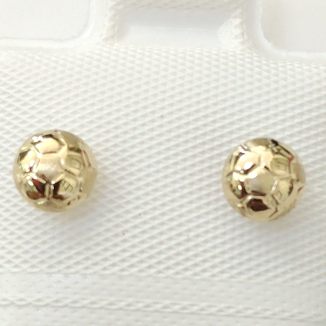 BROQUELES BROQUEL FIG BALON DE FUTBOL 14K 0.2387 GR (NUEVO)