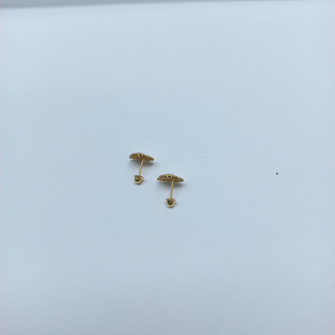 BROQUELES BROQUEL FIG CORAZON C CIRCONIA 14K 0.2614 GR (NUEVO)