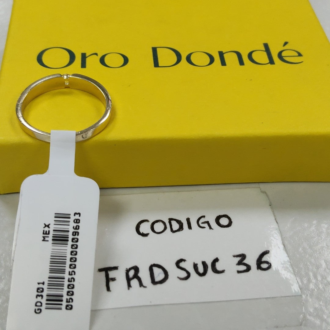 ANILLO ANILLITO SOLITARIO C CIRCONIA 14K 8 TALLA 2.6 GR (NUEVO)
