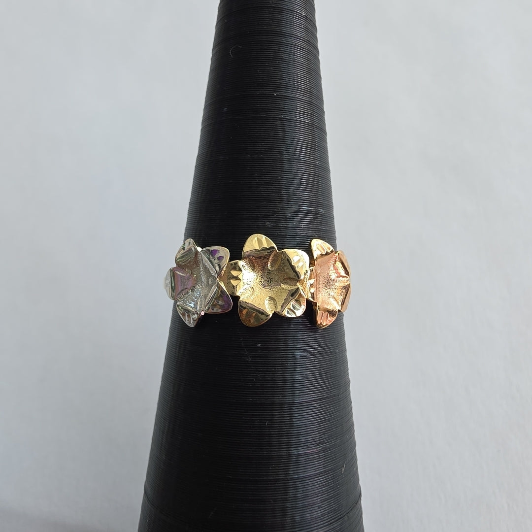 ANILLOS ANILLITO FIG FLORES 10K TALLA 8 1.2 GR (NUEVO)