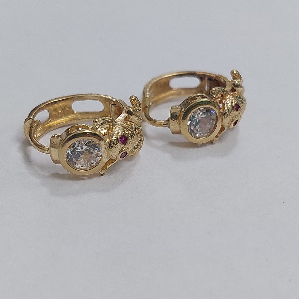 ARRACADAS PAR ORO 14 K 3.1 GRMS (SEMINUEVO)