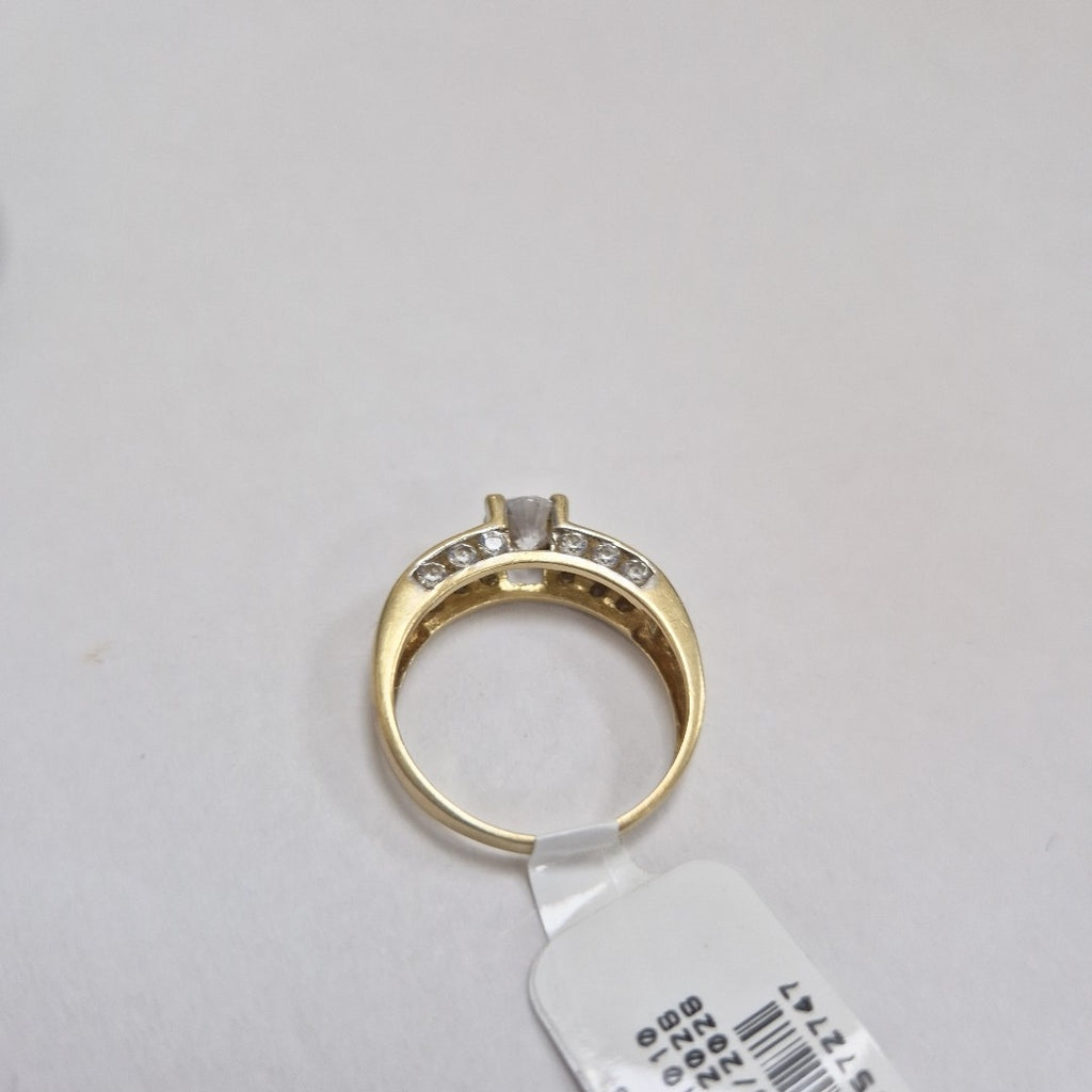 ANILLITO,SOLITARIO ORO 10 K 3,80 GRMS (SEMINUEVO)