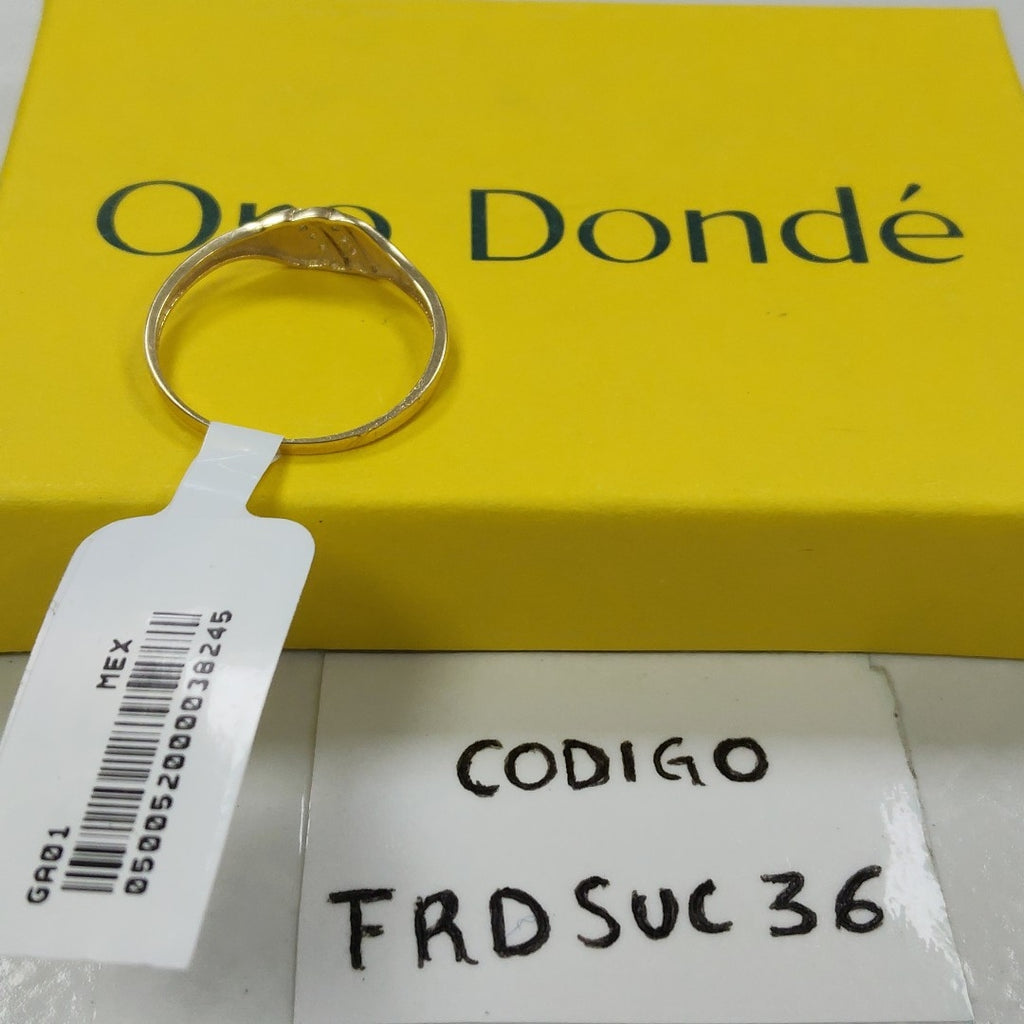 ANILLO ANILLITO C CIRCONIAS 14K 8.5 TALLA 1.2 GR (NUEVO)