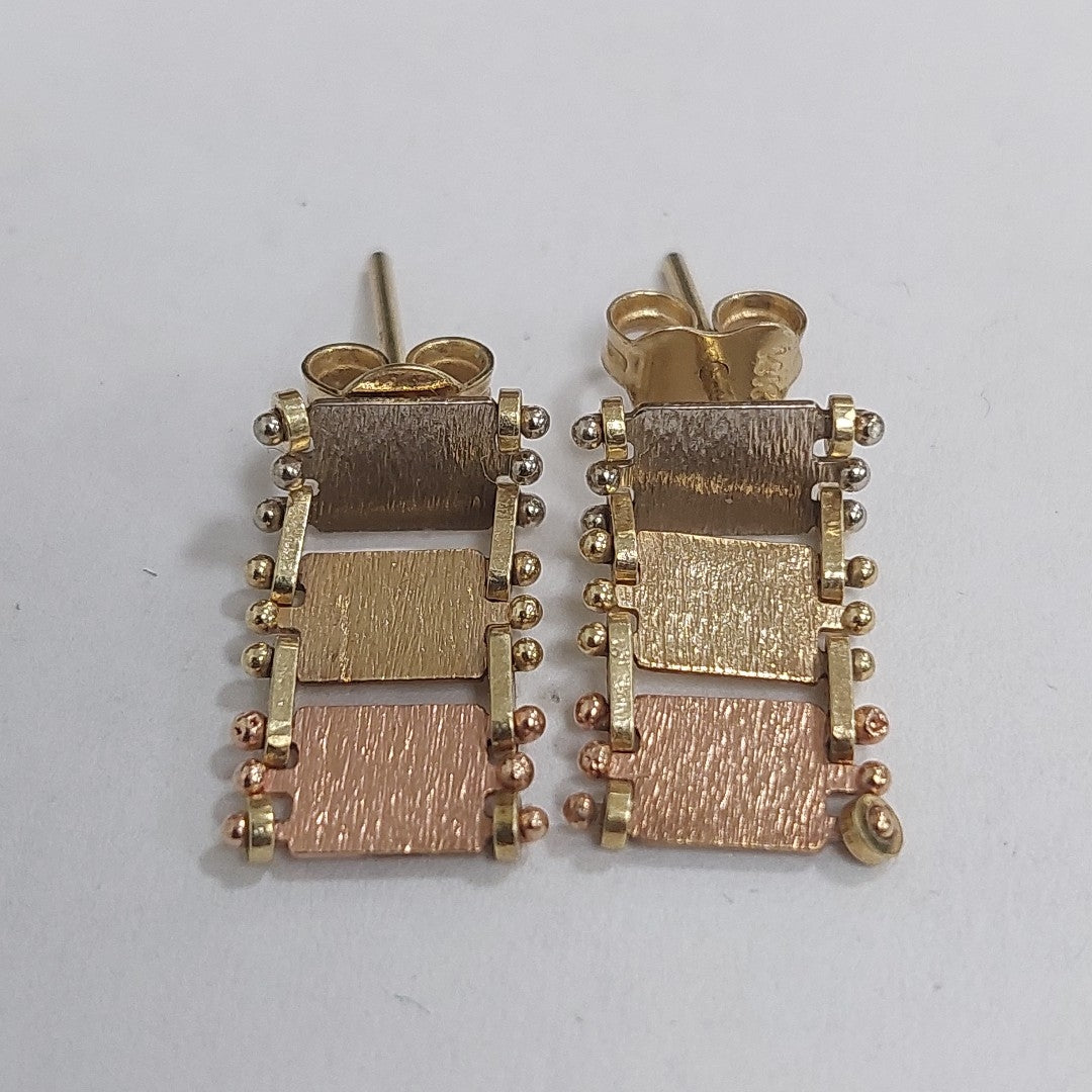 BROQUELES PAR ORO 14 K 2.5 GRMS (SEMINUEVO)