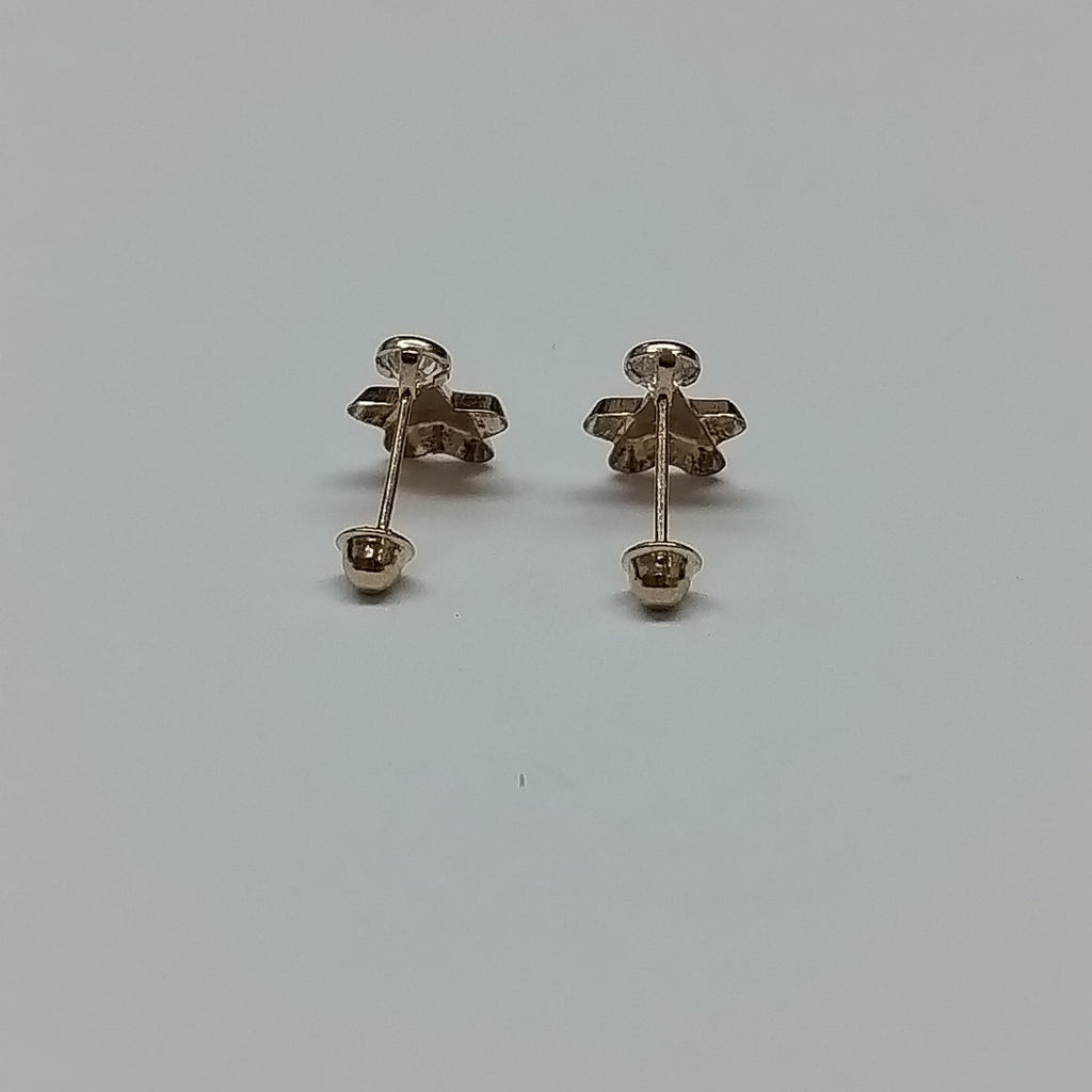 BROQUELES BROQUEL FIG ESTRELLA C CIRCONIA 14K 0.2603 GR (NUEVO)