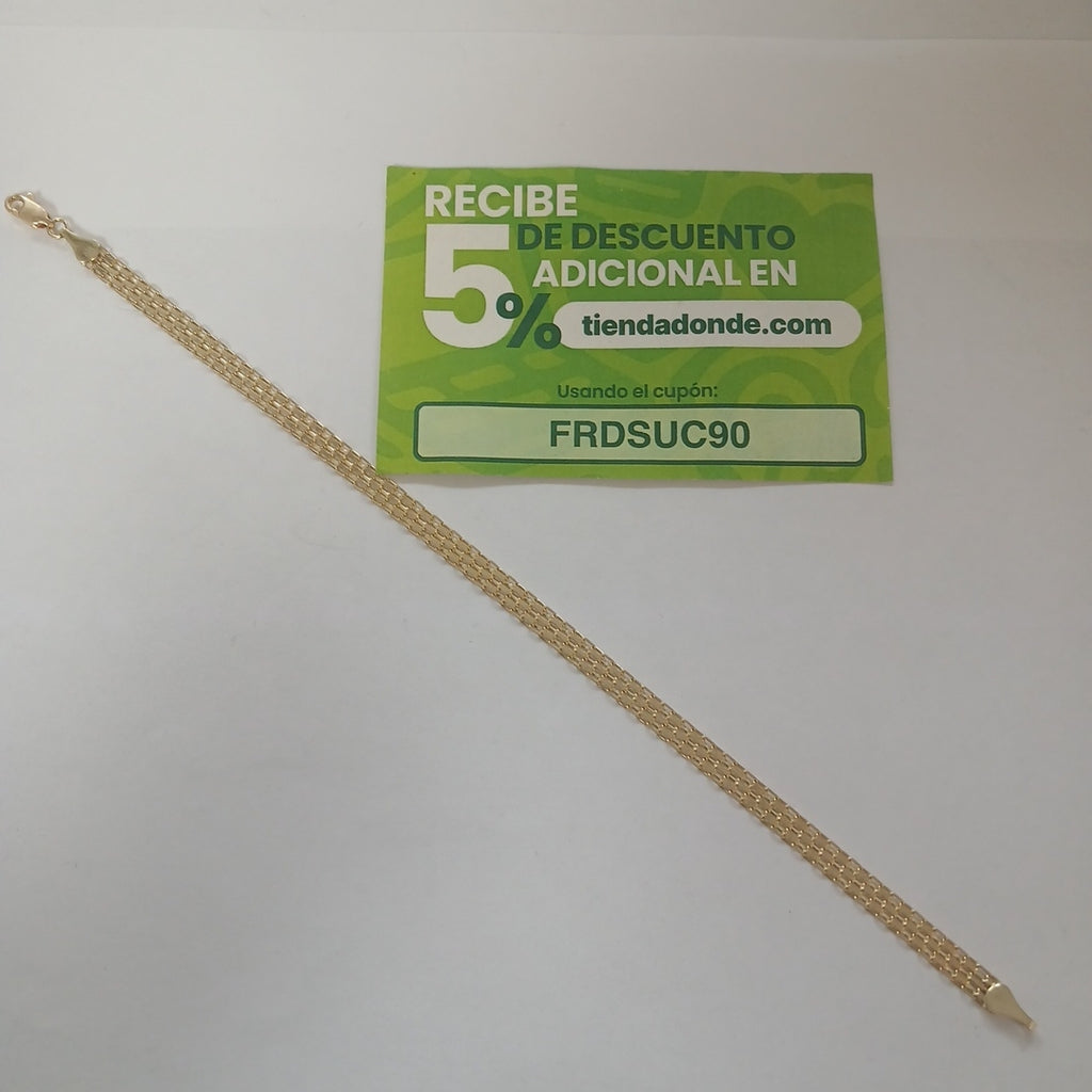 PULSERA ESPECIAL 10K 21 CM 4.5 GR (NUEVO)
