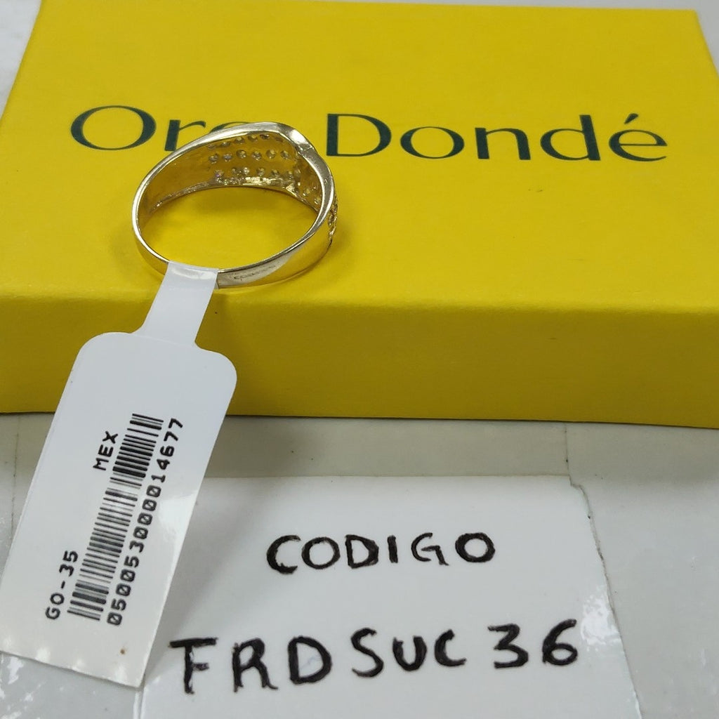ANILLOS C CIRCONIAS 14K TALLA 7 2.8 GR (NUEVO)