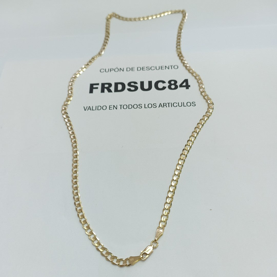 CADENA BARBADA 14K 55 CM 12.5 GR (NUEVO)