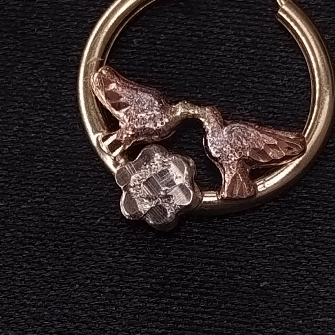 ARETES PAR ORO 14 K 1.8 GRMS (SEMINUEVO)