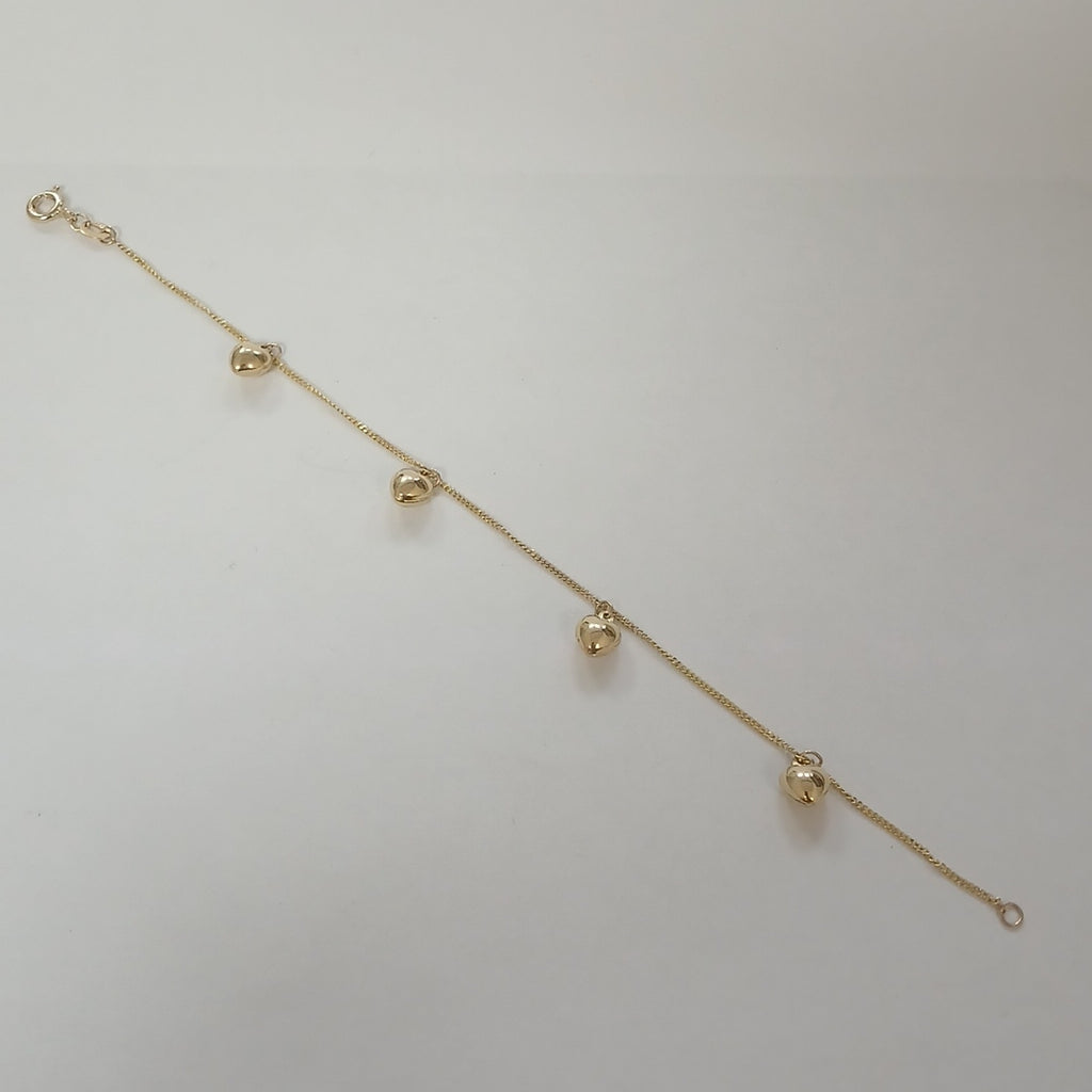 PULSERA ESPECIAL DIJES 10K 18 CM 1.7 GR (NUEVO)