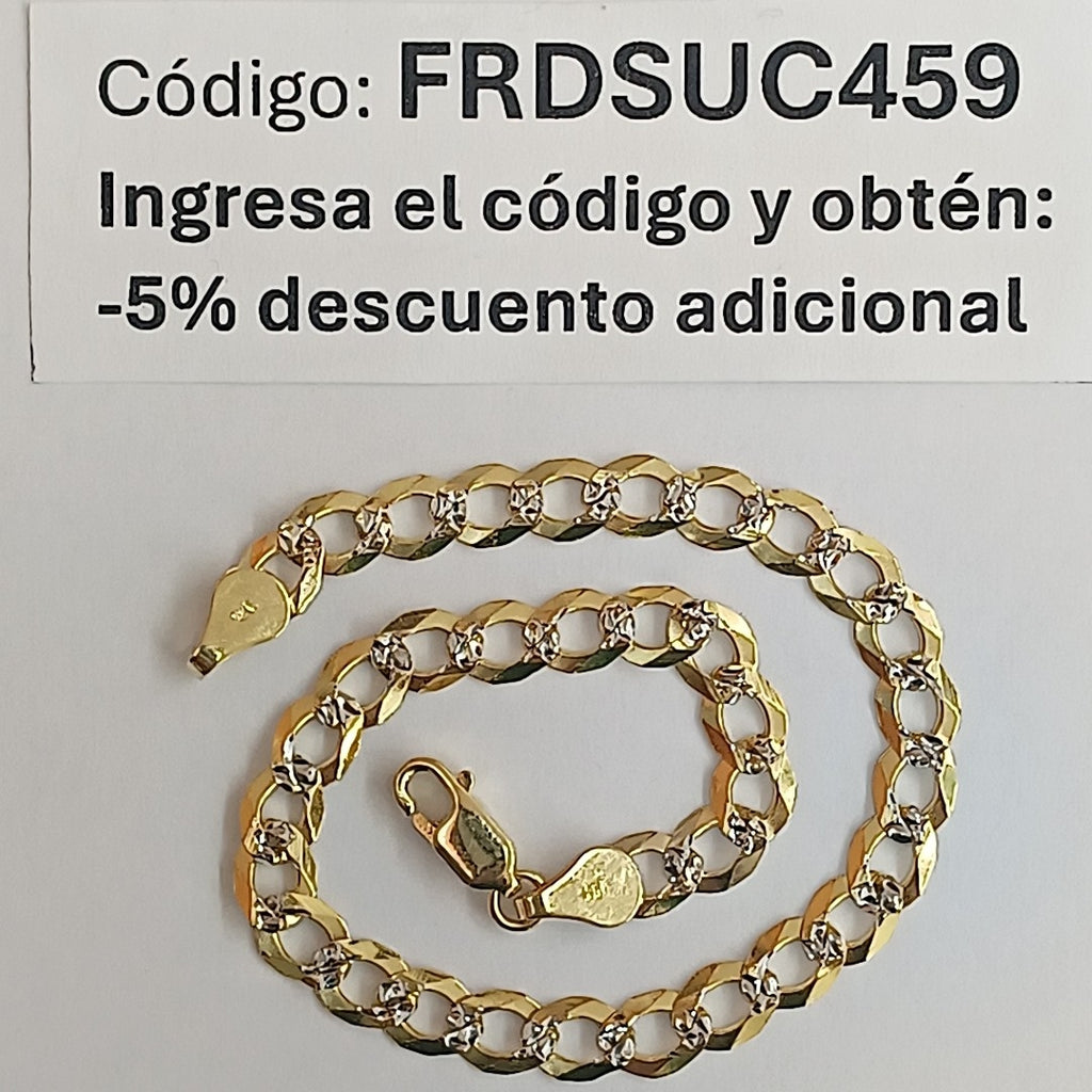 PULSERA BARBADA 14K 21 CM 6.2 GR (NUEVO)