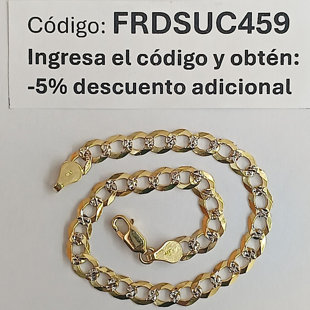 PULSERA BARBADA 14K 21 CM 6.2 GR (NUEVO)