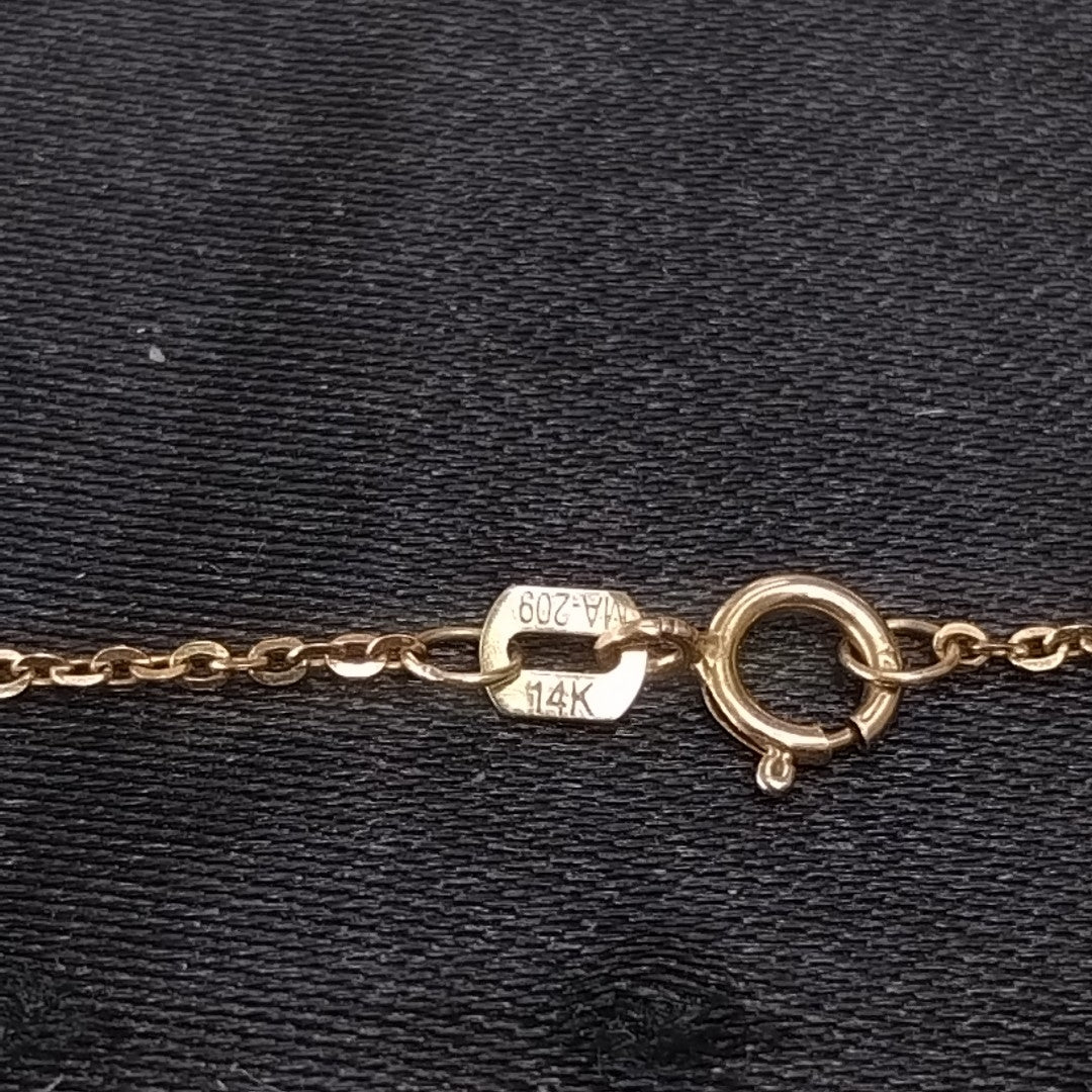 GARGANTILLA ORO 14 K 2.5 GRMS (SEMINUEVO)