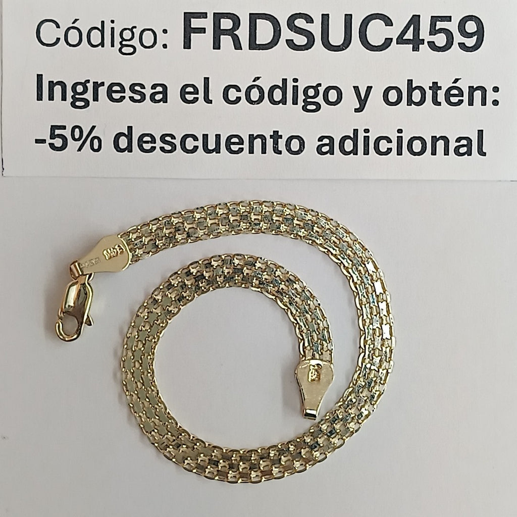 PULSERA ESPECIAL 14K 18 CM 4.4 GR (NUEVO)