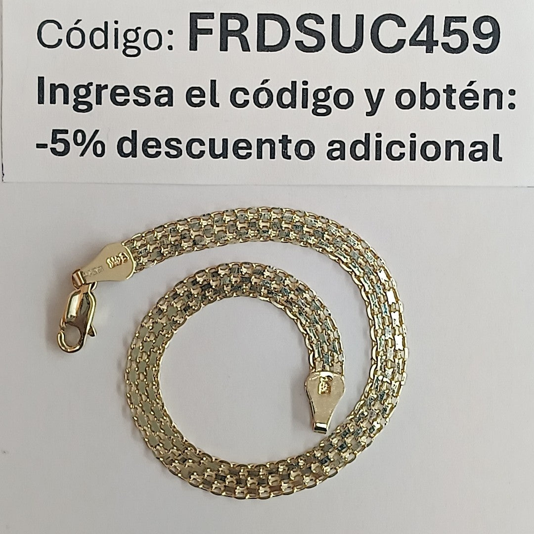 PULSERA ESPECIAL 14K 18 CM 4.4 GR (NUEVO)