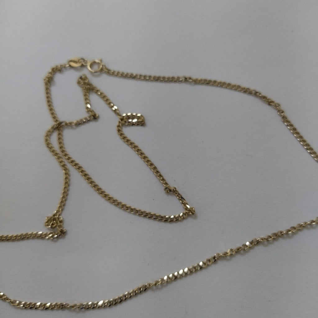 CADENAS TEJIDO BARBADA ORO 10K 60 CM 4.2 GR (NUEVO)