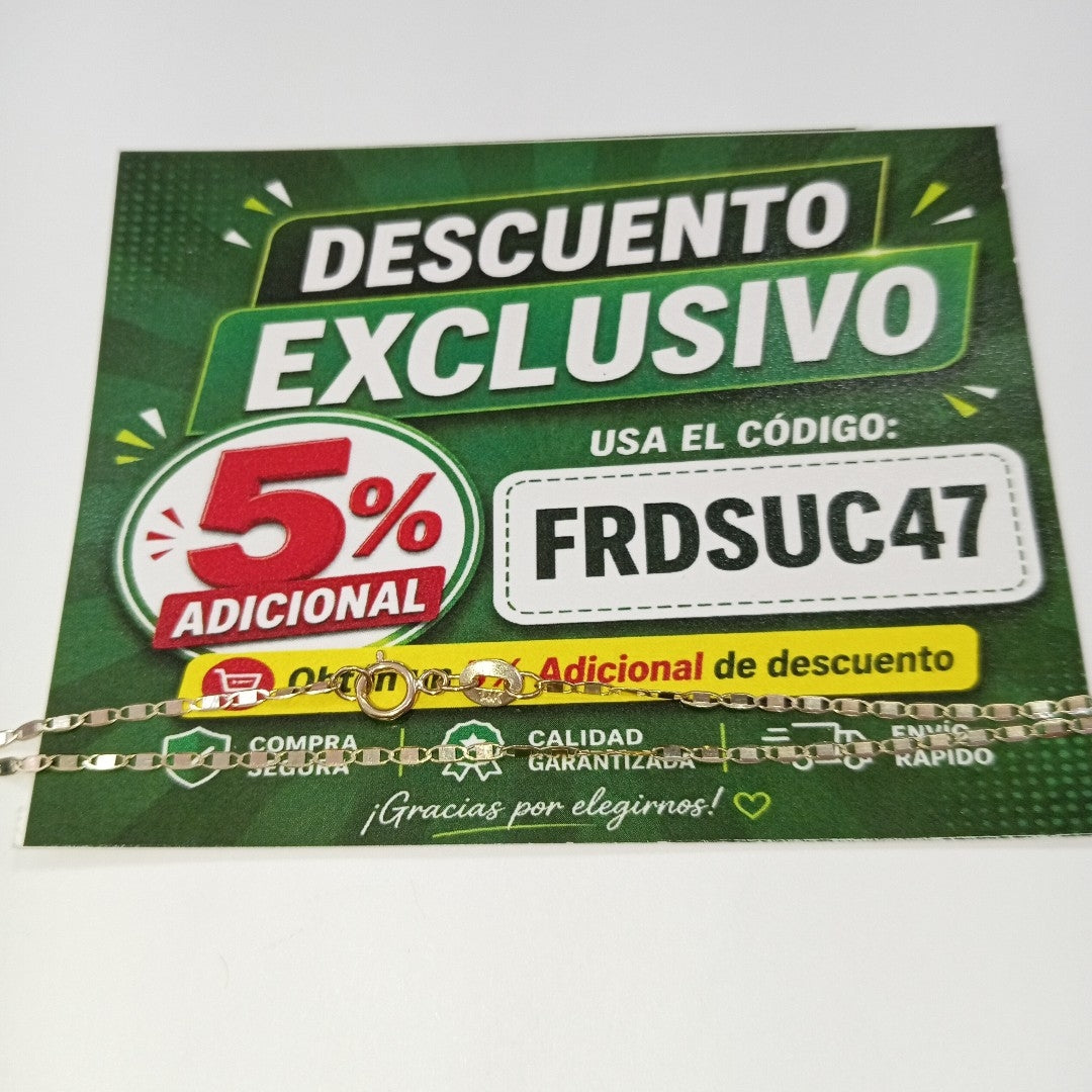CADENA GUCHI 14K 50 CM 1.8 GR (NUEVO)