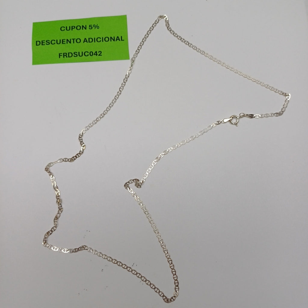 CADENA TEJIDO GUCHI PLATA .925 60 CM 3.7 GR (NUEVO)