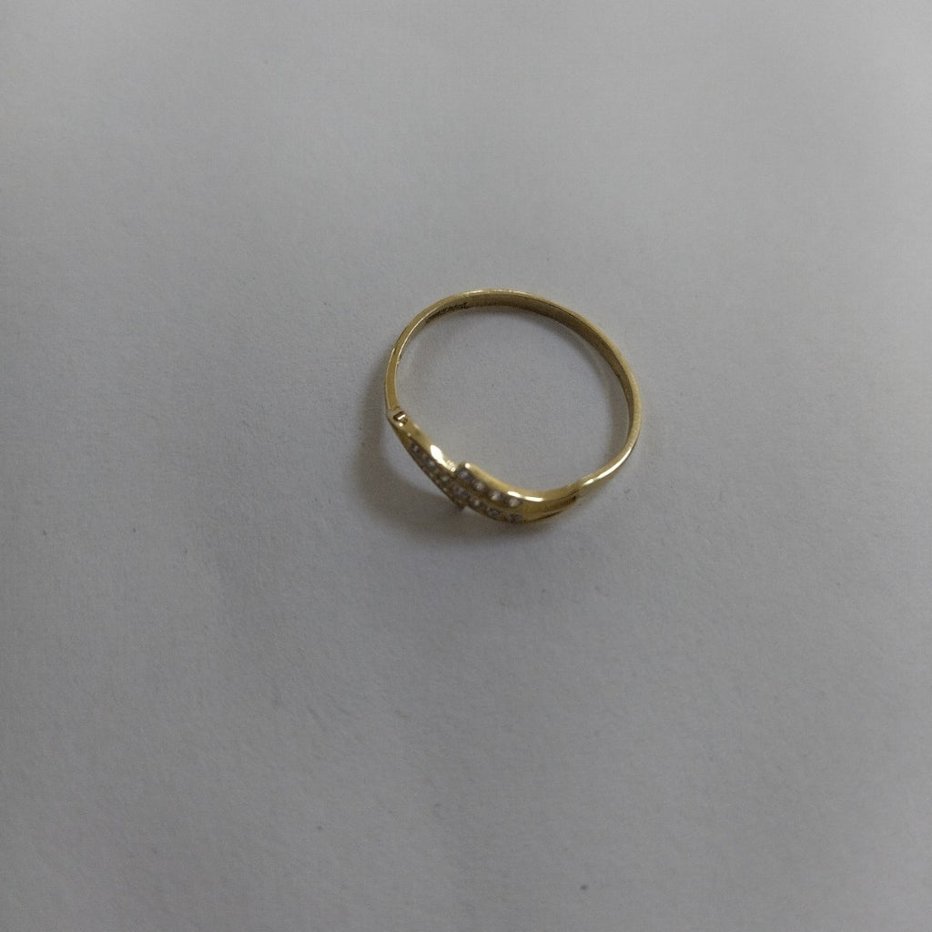 ANILLOS C CIRCONIAS 14K TALLA 8 0.8 GR (NUEVO)
