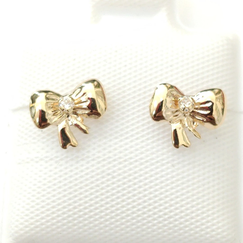 BROQUELES BROQUEL FIG MOÑO C CIRCONIA 14K 0.2441 GR (NUEVO)