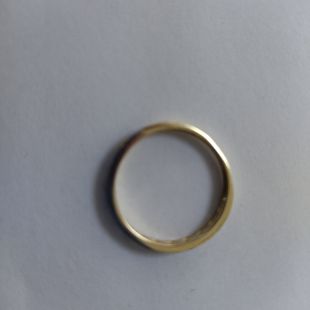 ANILLO ANILLITO C CIRCONIAS COMBINADO 14K 8 TALLA 2.1 GR (NUEVO)