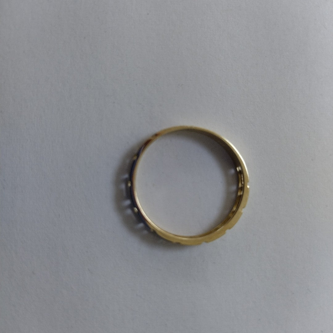 ANILLO ARGOLLA C GRECAS 14K 7 TALLA 1.5 GR (NUEVO)