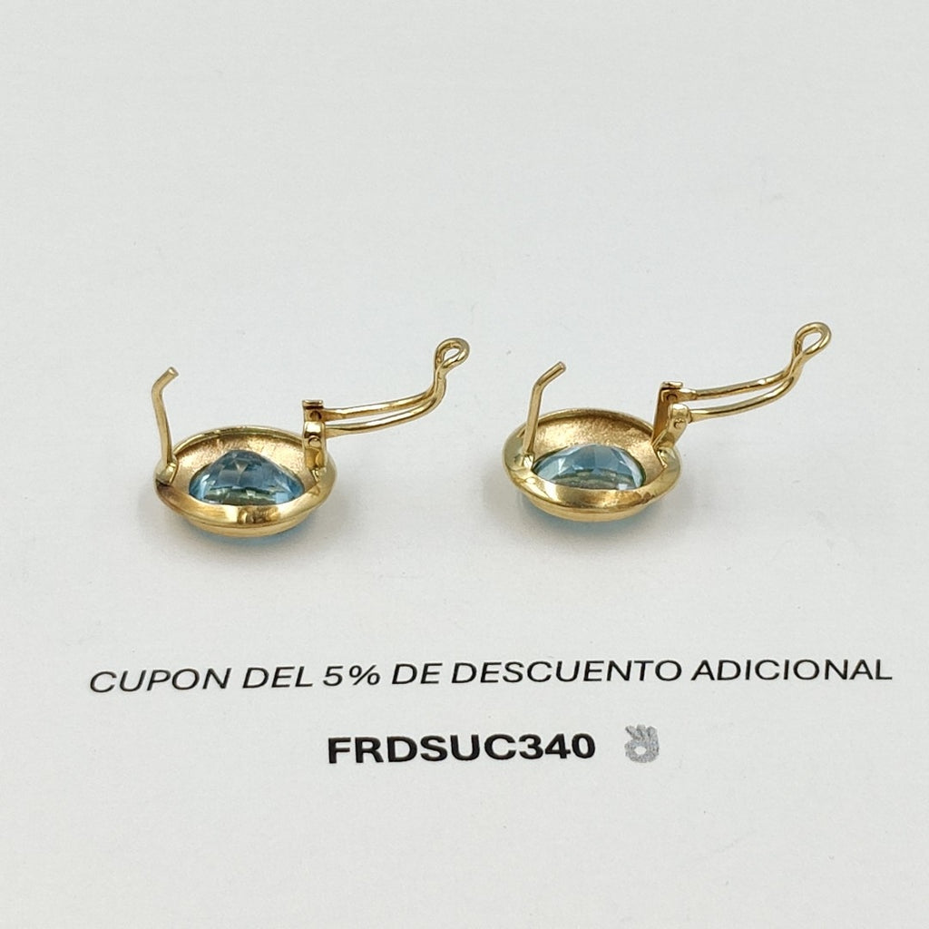 BROQUELES PAR ORO 14 K 7,60 GRMS (SEMINUEVO)