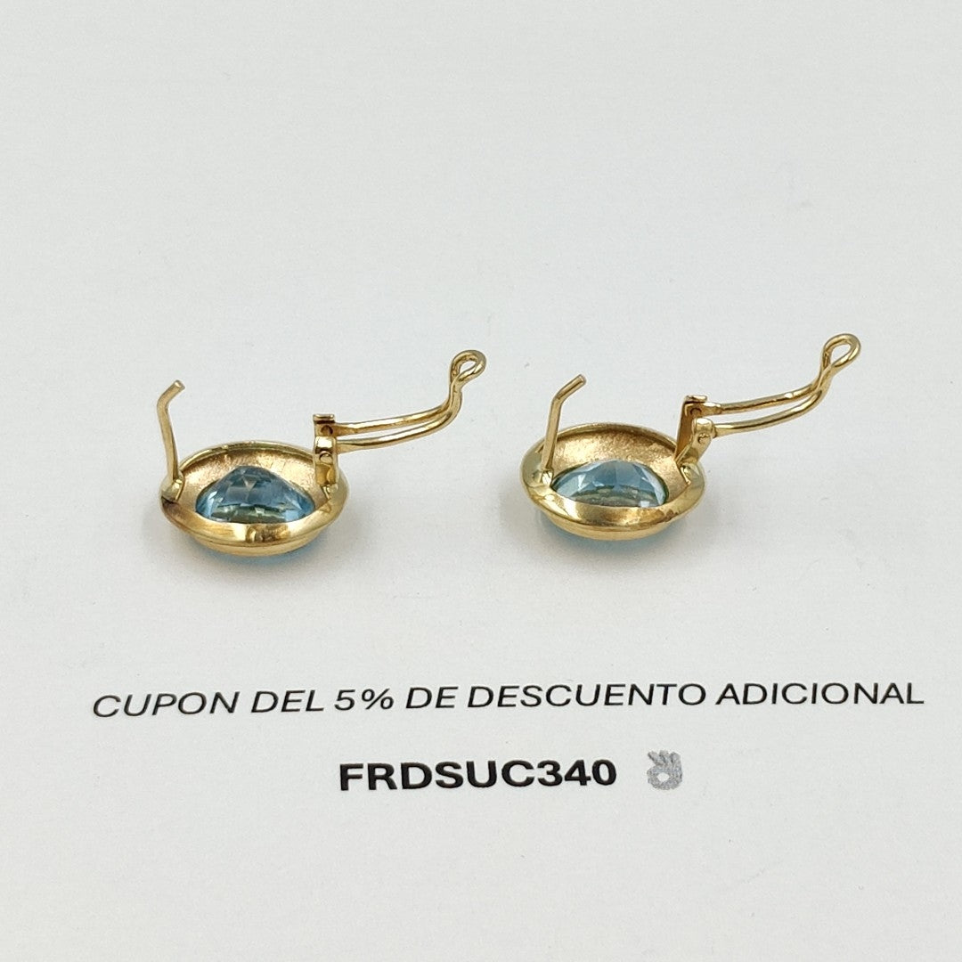 BROQUELES PAR ORO 14 K 7,60 GRMS (SEMINUEVO)