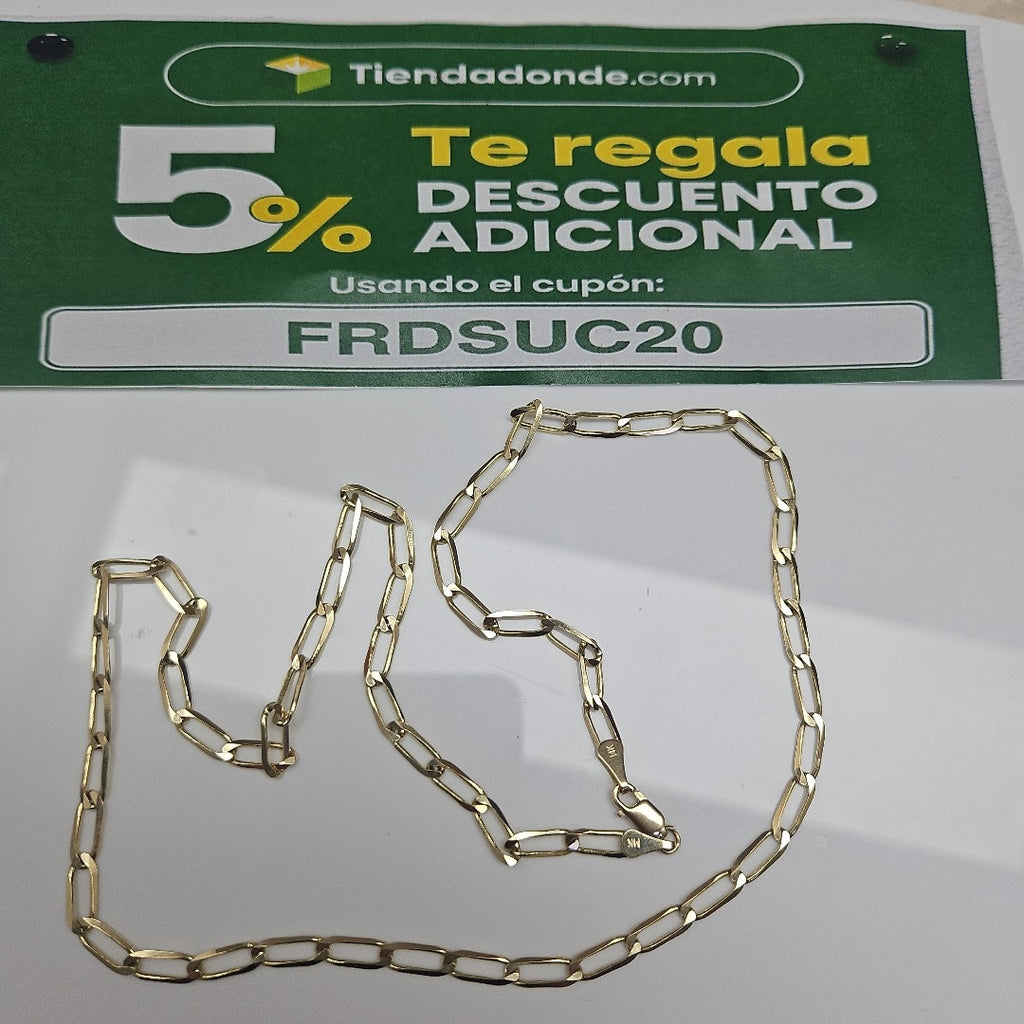 CADENA ESLABONES 14K 55 CM 10.7 GR (NUEVO)