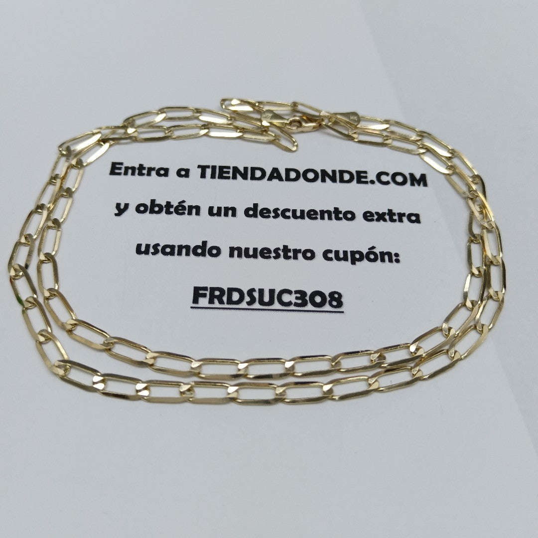 CADENA ESLABONES 14K 60 CM 10.8 GR (NUEVO)