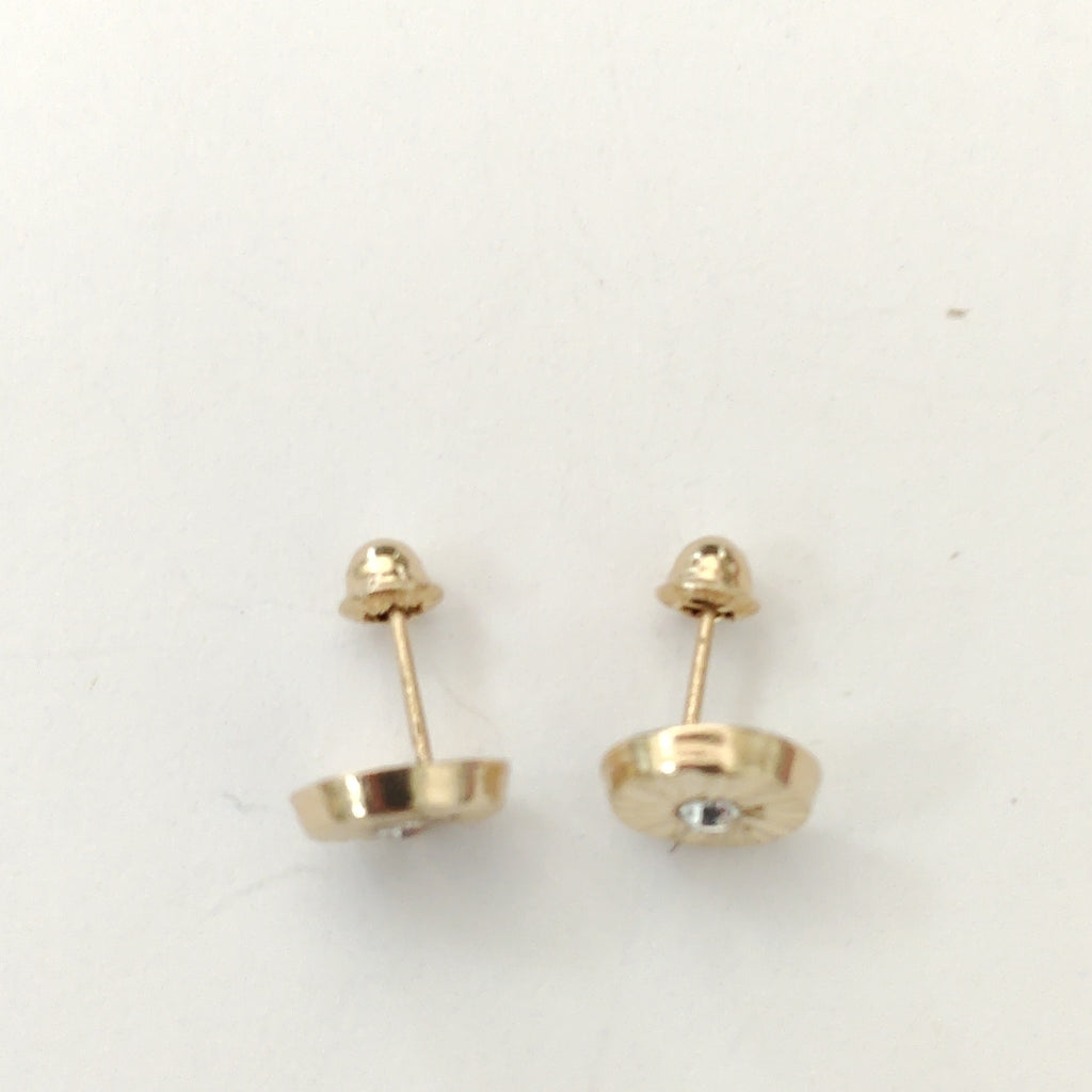 BROQUELES BROQUEL FIG BOTON C CIRCONIA 14K 0.2916 GR (NUEVO)