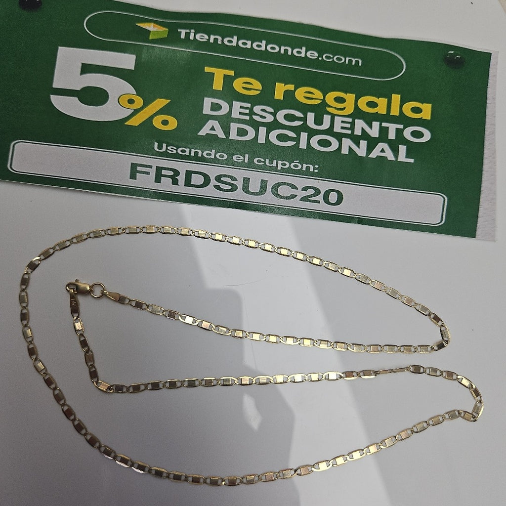 CADENA ESPEJO 14K 60 CM 5.4 GR (NUEVO)