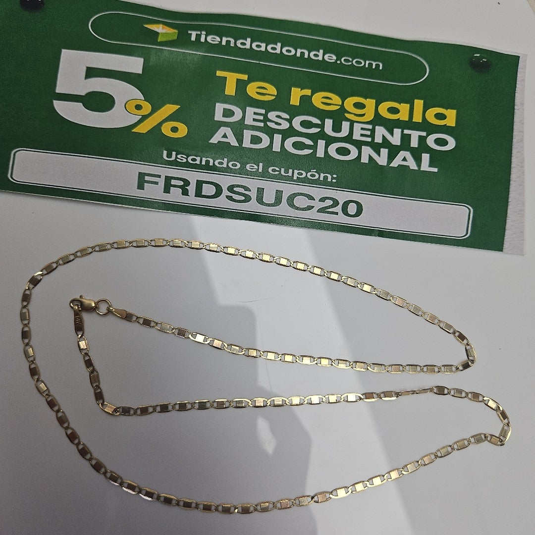 CADENA ESPEJO 14K 60 CM 5.4 GR (NUEVO)