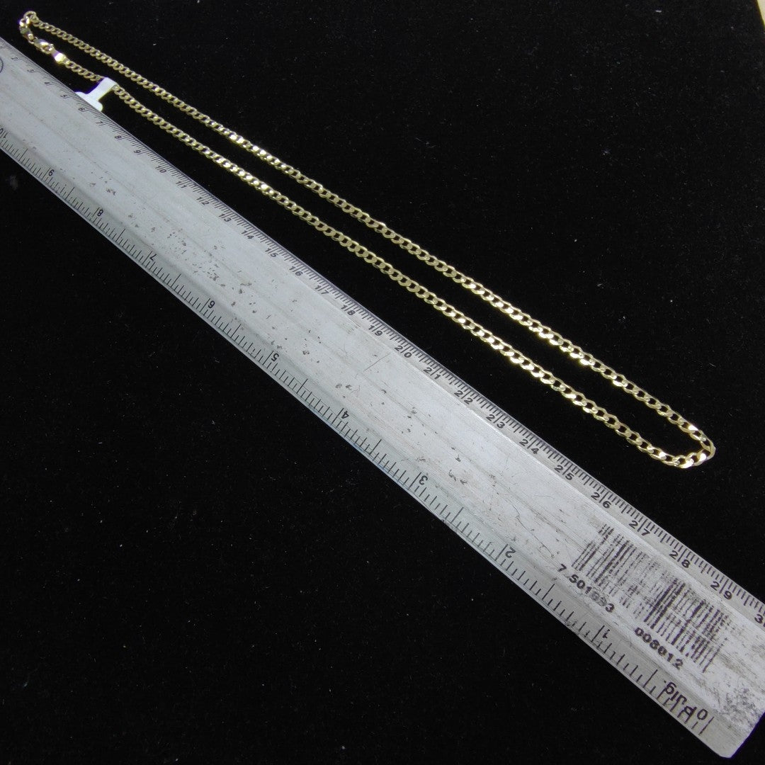 CADENA TEJIDO BARBADA 14K 55 CM 8.2 GR (NUEVO)