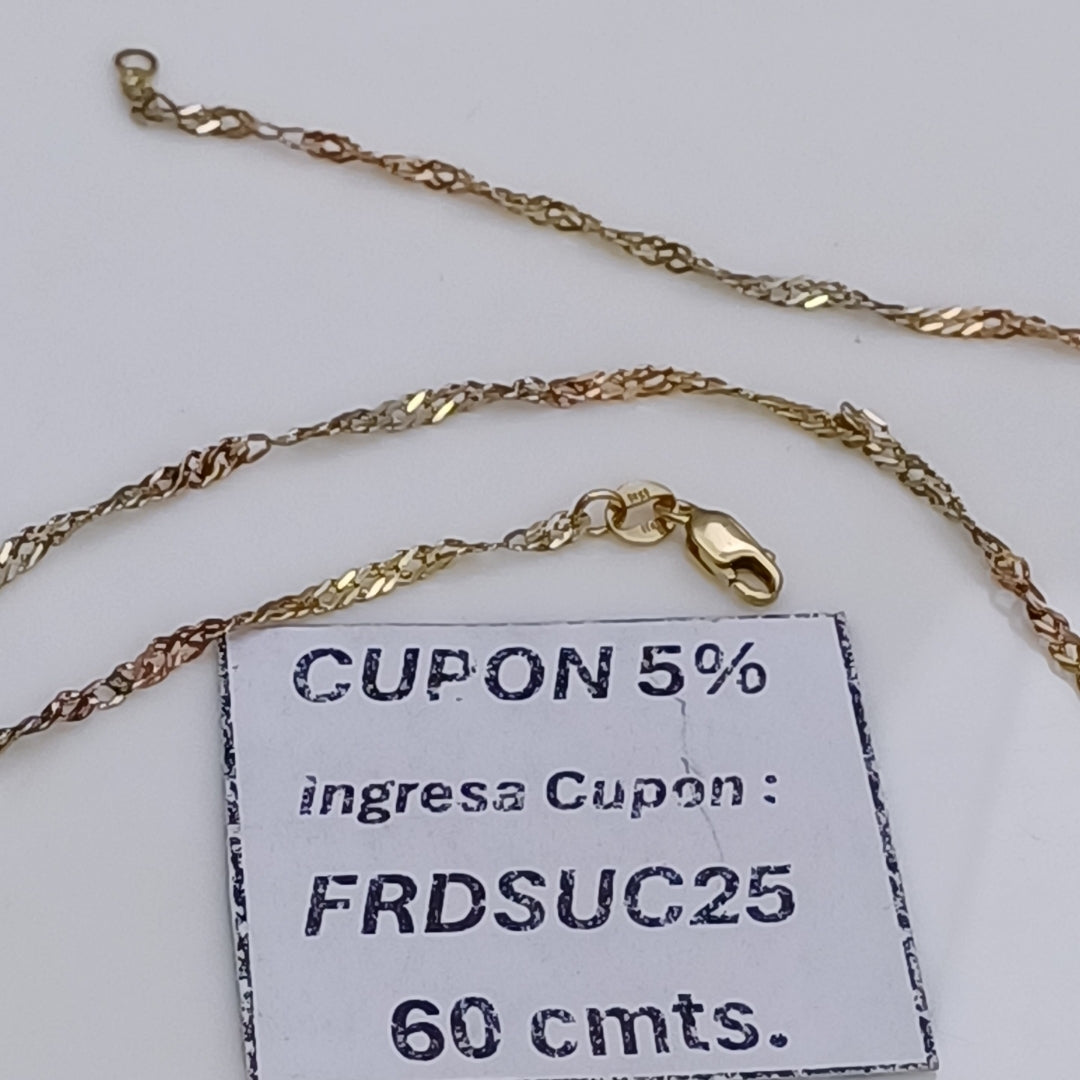 CADENA ORO 14 K 4,40 GRMS (SEMINUEVO)