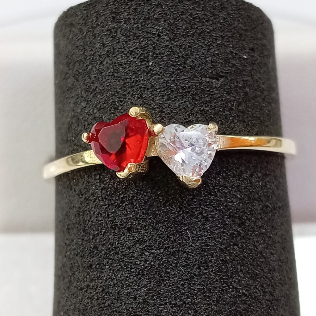 ANILLOS C PIEDRAS COLOR 14K TALLA 8 1.12 GR (NUEVO)