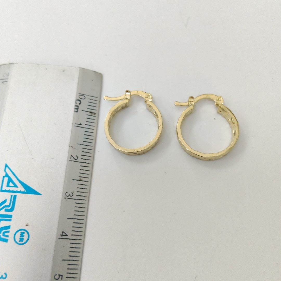 ARETES ARRACADAS FIG GRECAS 14K 1.8 GR (NUEVO)