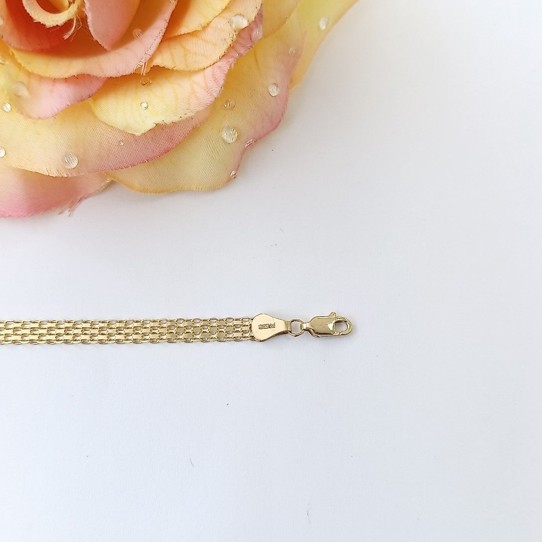 PULSERA ESPECIAL 14K 18 CM 4.4 GR (NUEVO)