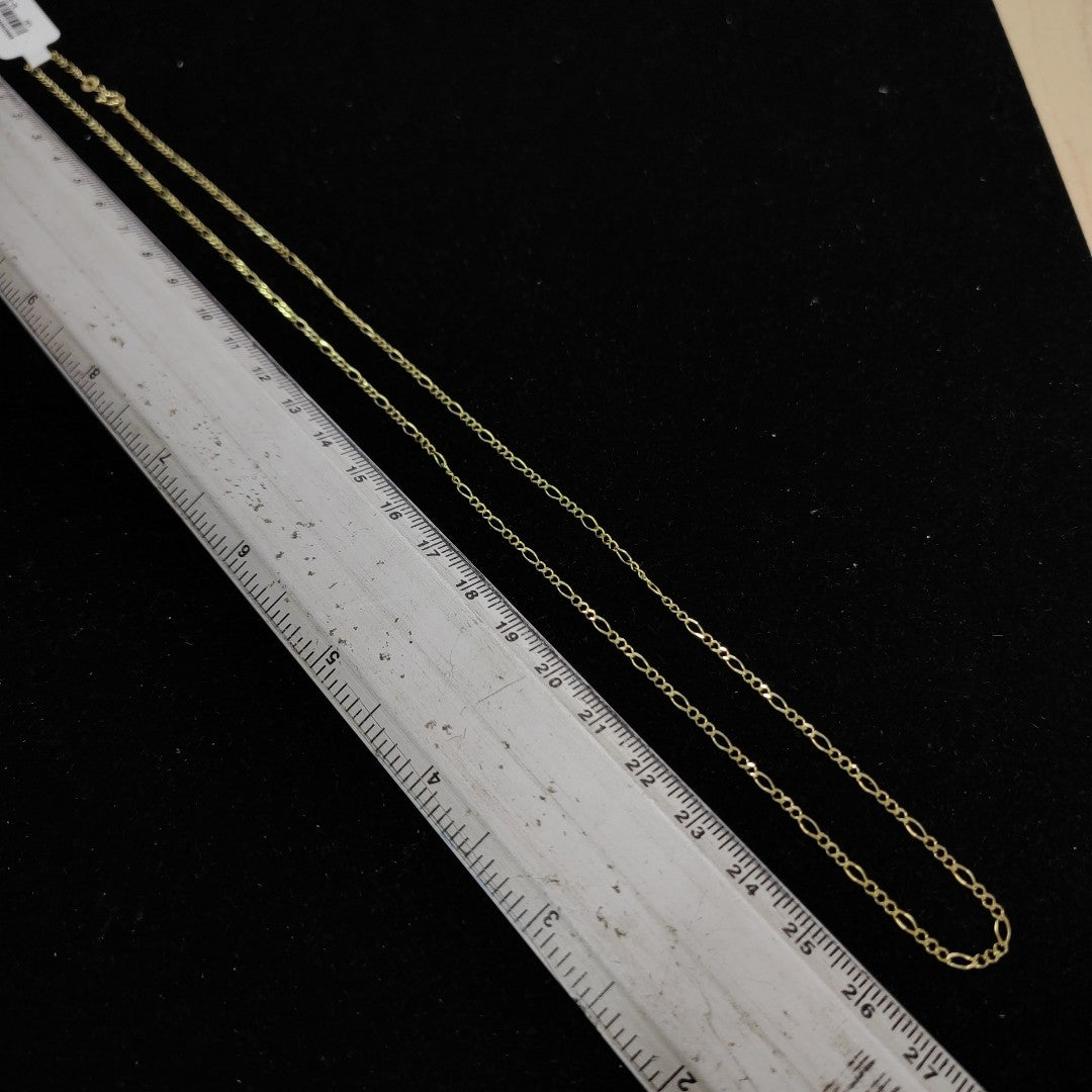 CADENA TEJIDO 3X1 14K 55 CM 2.3 GR (NUEVO)